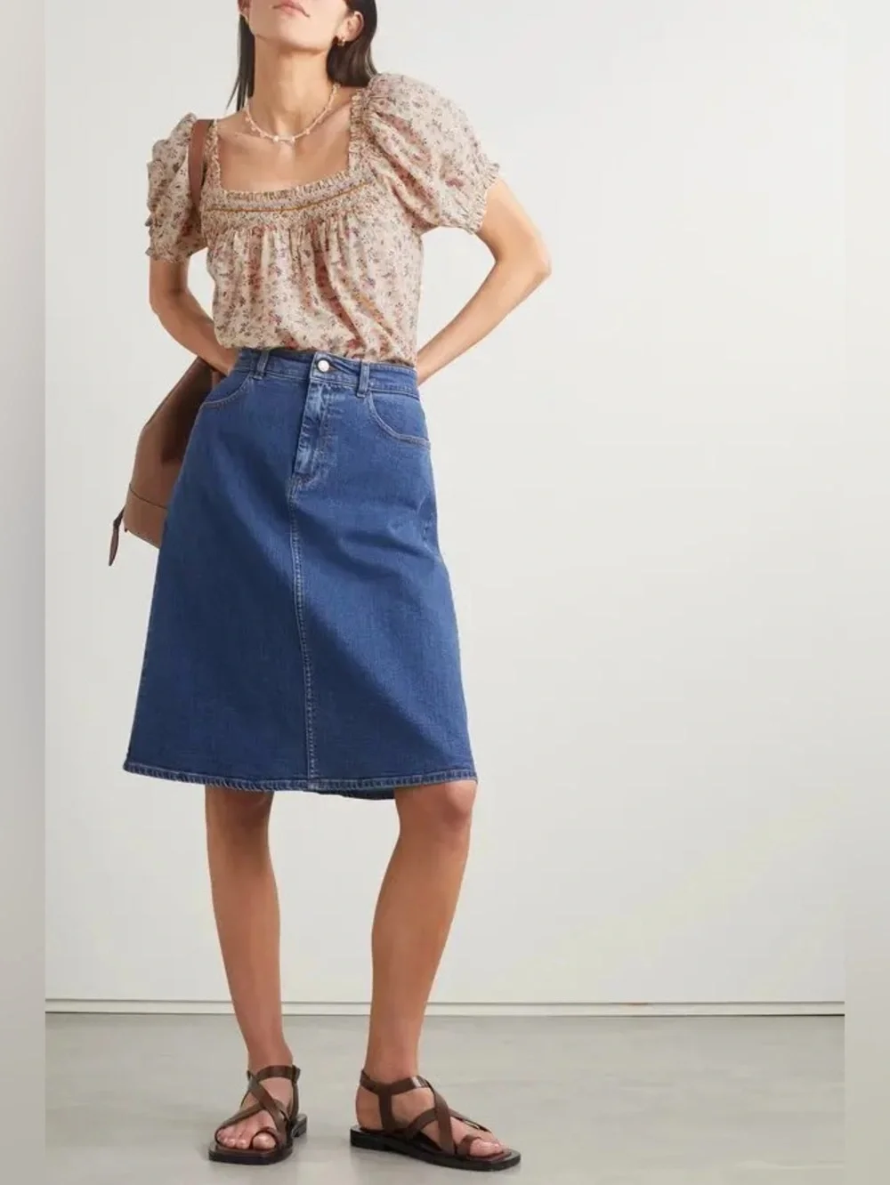 NWT DÔEN Portia Blouse in Feathered Floral | XXL